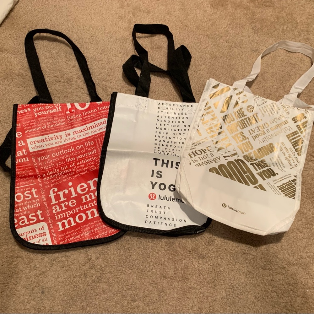 Set of 3 Lululemon Bags